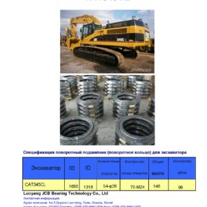 поворотный подшипник (поворотное кольцо) для caterpillar экскаватора CAT345CL