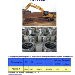 поворотный подшипник (поворотное кольцо) для komatsu экскаватора PC450LC-7